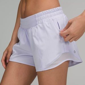 pastel blue Lululemon shorts